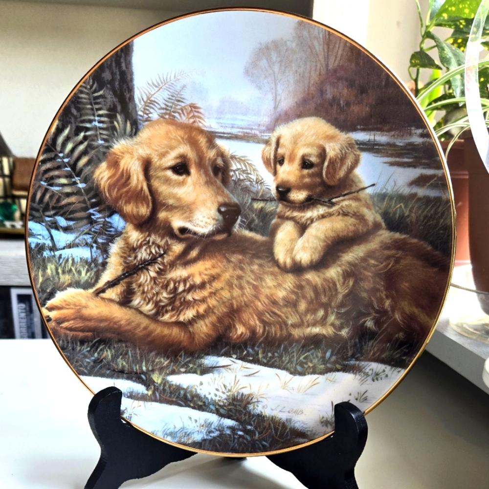The Hamilton Collection - Golden Moments Plate - Design by Jim Lamb